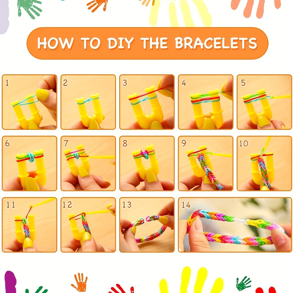 500 Pieces S Clips Rubber Band Clips Plastic Connectors Refills Kit Clip  for Loom Bracelets (Colorful)