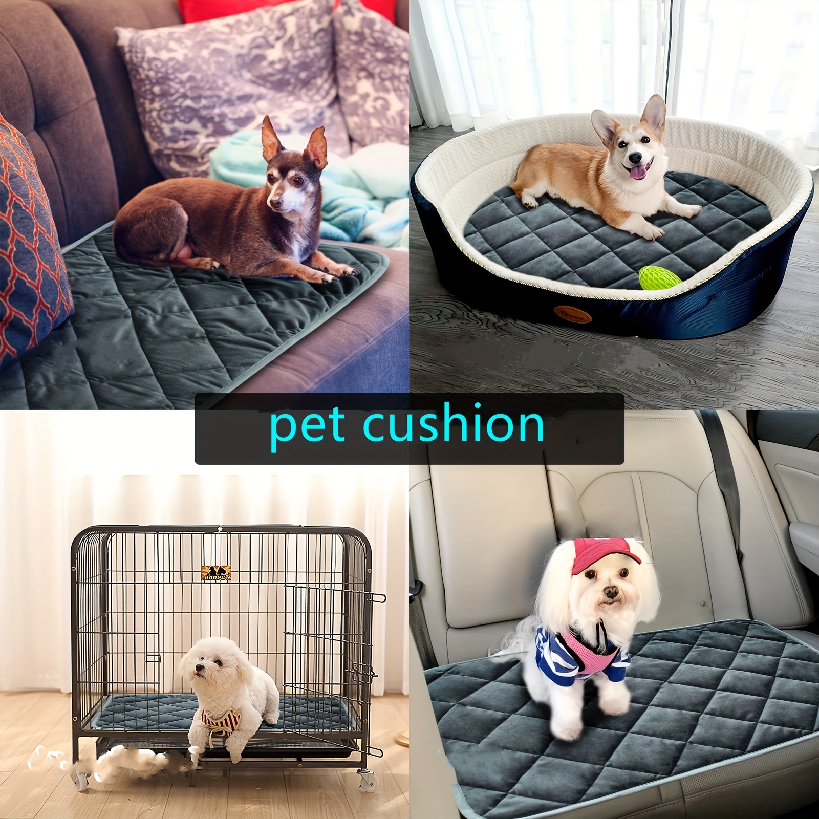 Pet bed for dog cat crate mat hotsell soft warm pad liner home indoor outdoor