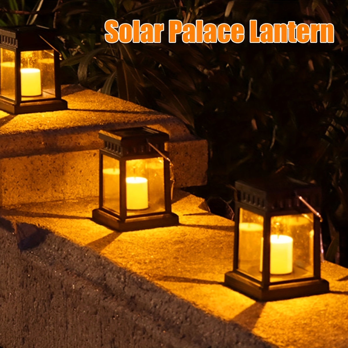 Lot de 4 lampes solaires d'extérieur étanches IPX5, lumières solaires de  jardin, lumières de luciole extérieures, lumières de Noël en plein air,  pour