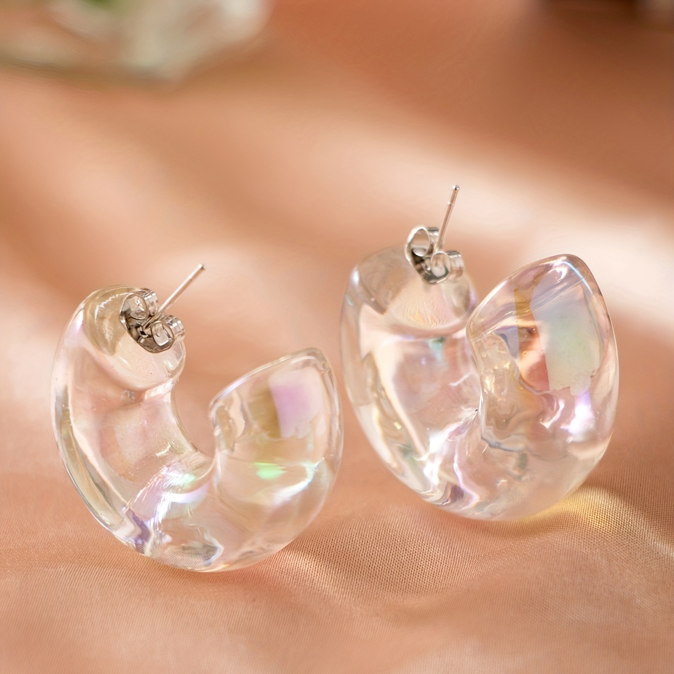 Transparent Earrings - Temu