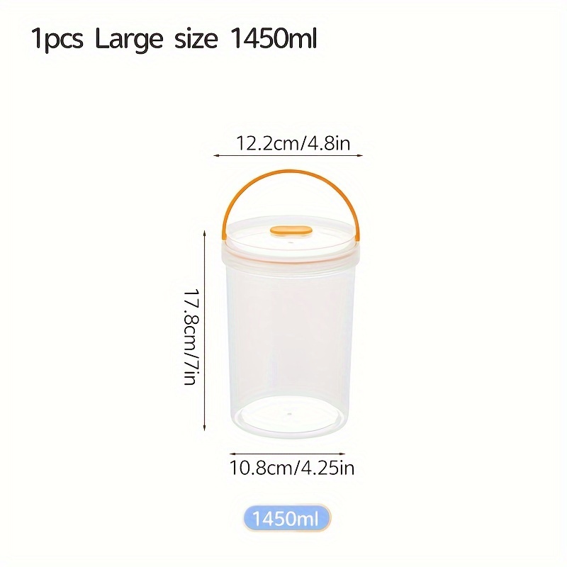 Glass Round Tupperware Macrowave Container, 480ml
