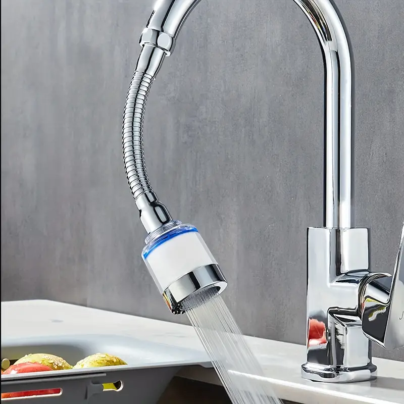 1pc Faucet Filter Booster Shower Splash Filter Water Purifier Kitchen 360 Degree Rotating Universal Extender details 3