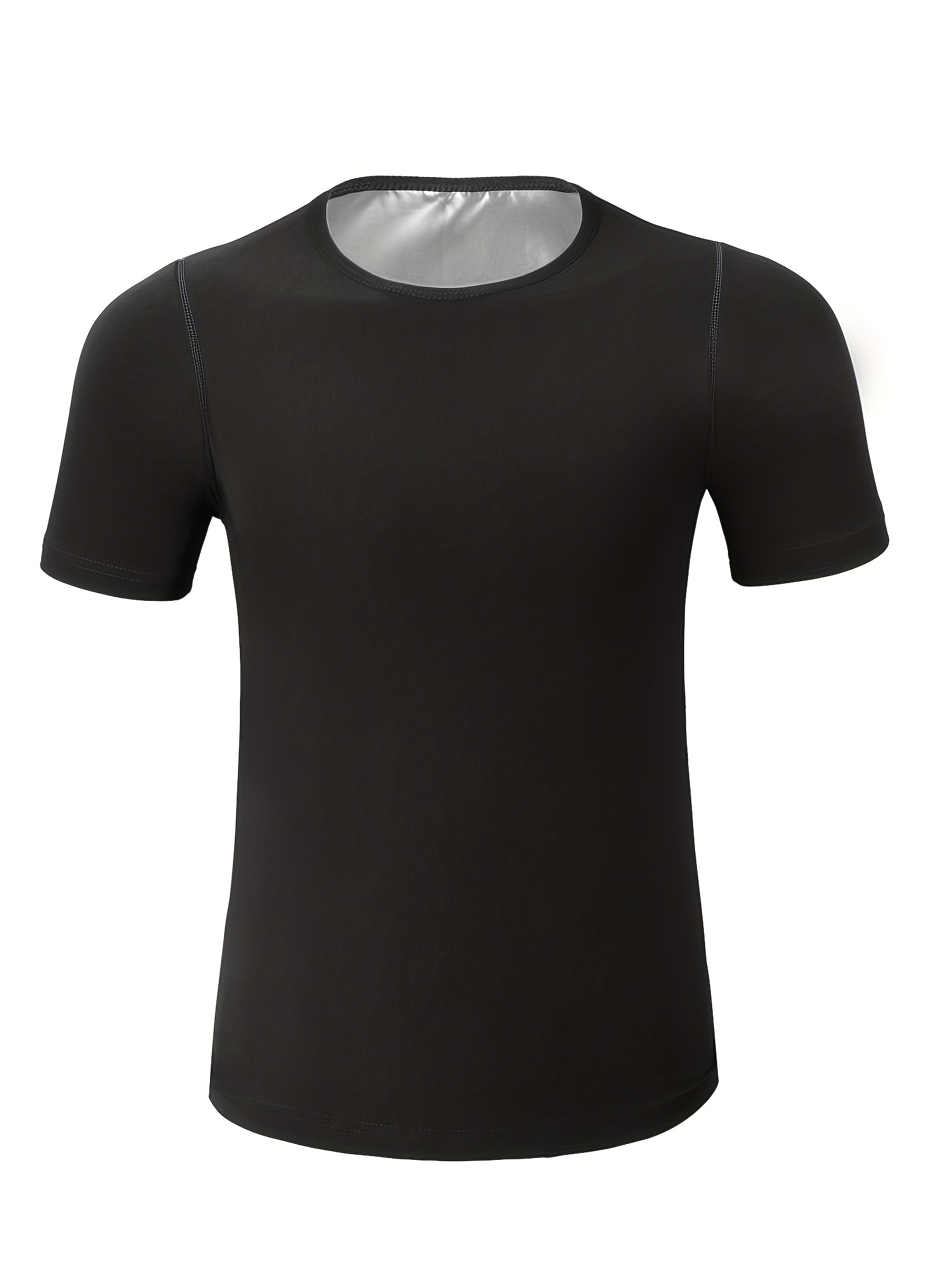 Men's Compression Sweat Sauna T Shirt High Stretch Comfy Tee Top