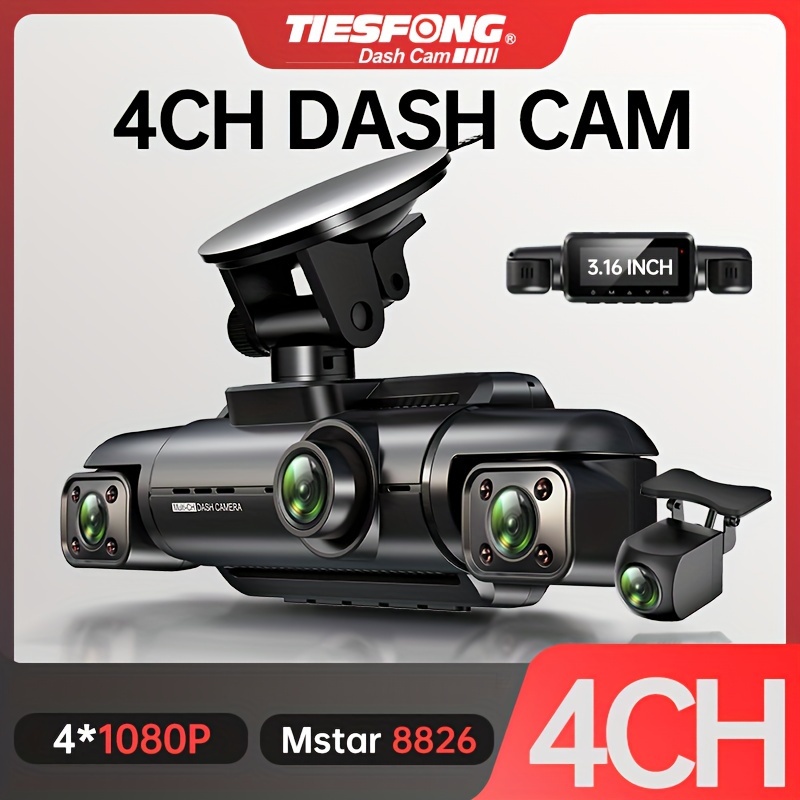 4 Kameras 4 Kanal 360 Grad Auto Dvr Dash Cam Wifi Fhd - Auto - Temu Austria
