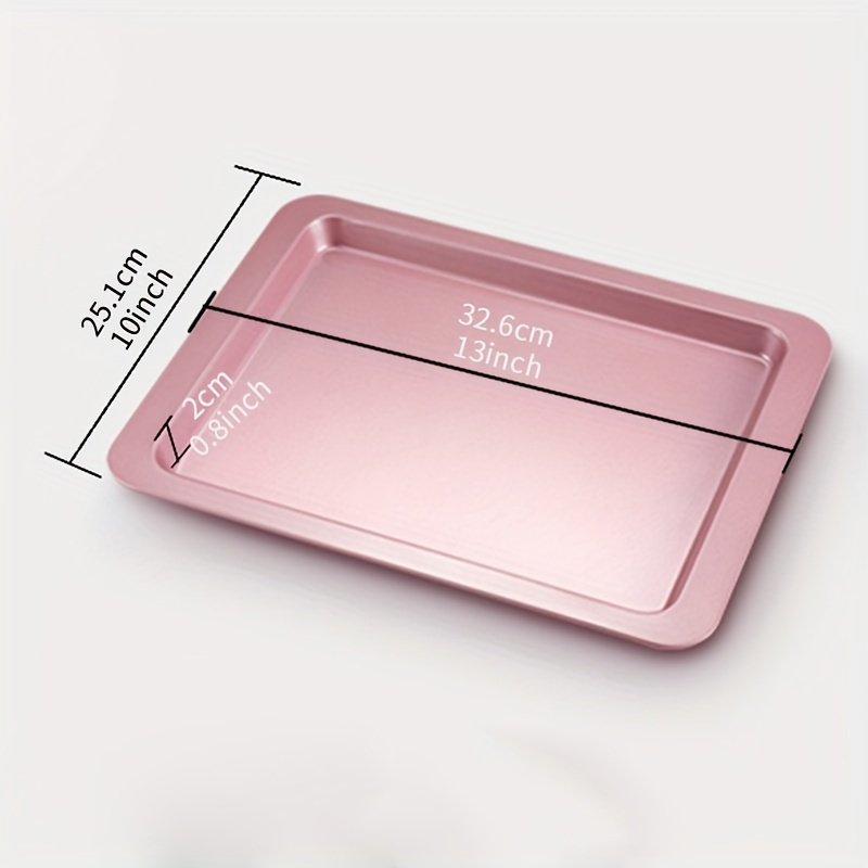 Rectangle Baking Pan Cookie Baking Tray Pink