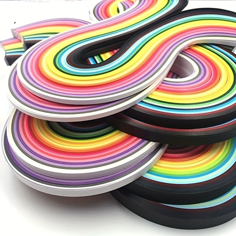 Paper Quilling Strips Diy Handmade 26 Colors Paper Lenght - Temu