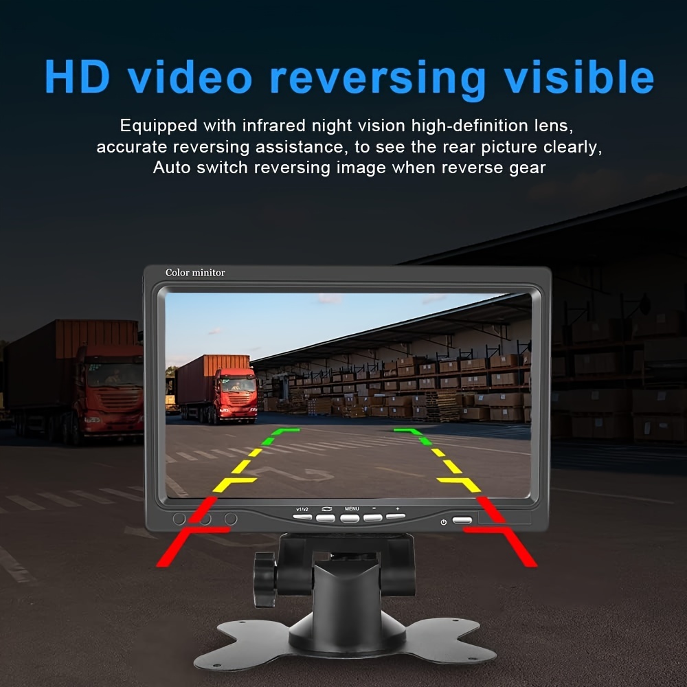Cámara de respaldo con TFT LCD monitor a color Kit coche HD cámara reversa  para coche, camión, camioneta, SUV, impermeable, 12 V, 4.3 pulgadas, visión