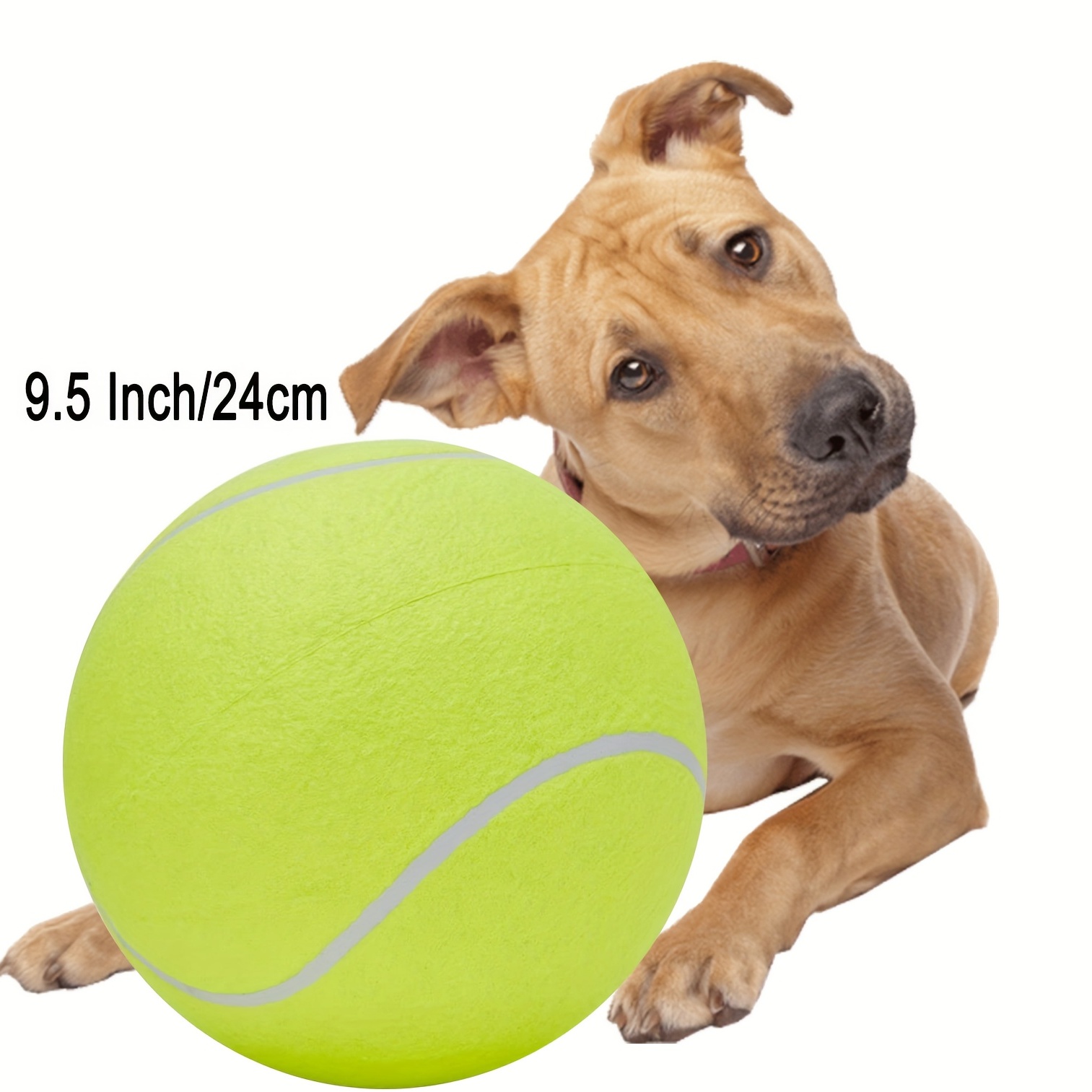 24,13 Cm Balle De Tennis Géante Gonflable Surdimensionnée Pour Chien Animal  De Compagnie Jouet De Tennis Jumbo Grand
