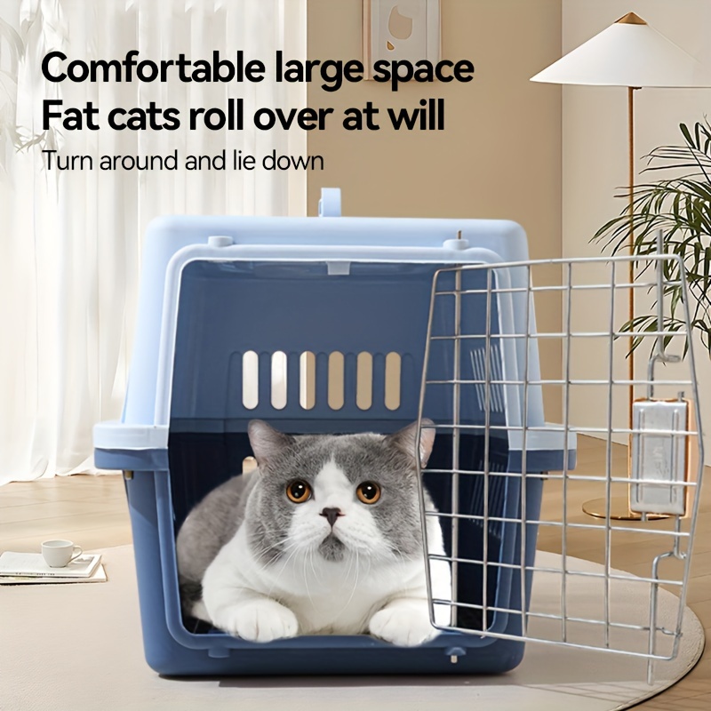 Cage pour chat en plastique transport félins-confortable