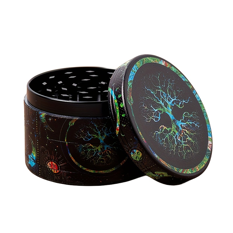 Bohemian Tree Of Life Aluminum Grinder, Spice Grinder, Kitchen Grinder -  Temu