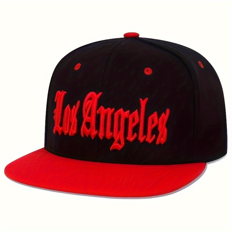 1pc Cappello Da Baseball Allaperto Regolabile Per Uomo Cappello Casual LOS ANGELES Ricamato Cappello Hip Hop dettagli 8