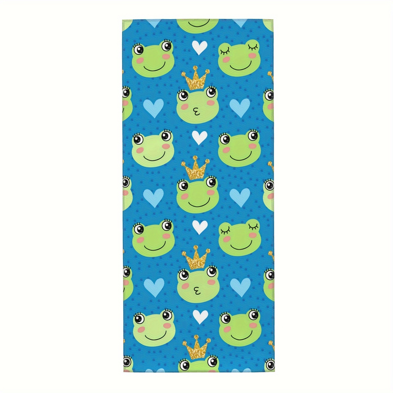 Cute Cartoon Frog Pattern Fingertip Towel Soft Absorbent Temu