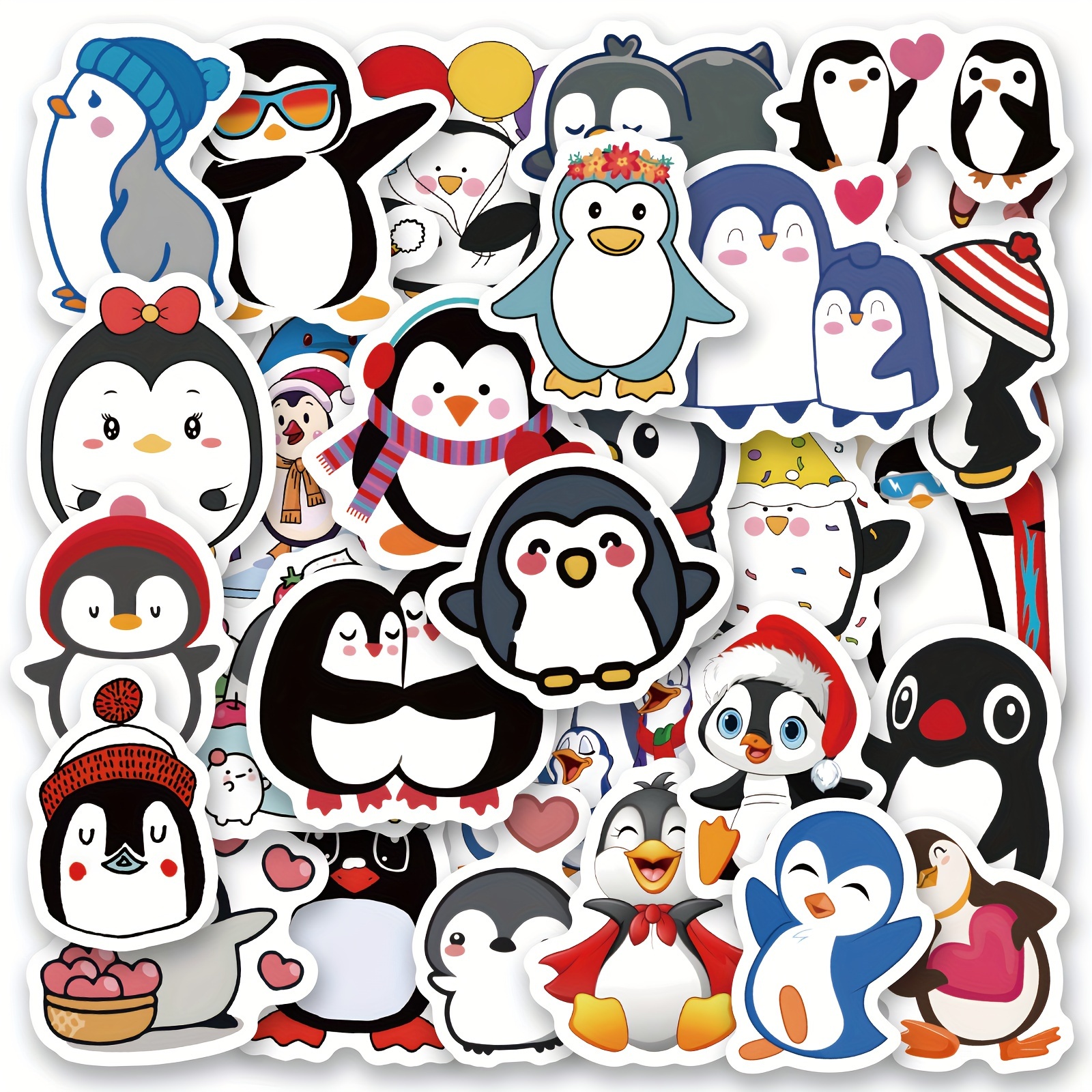 Penguin Stickers Roll, Cute Sticker Pack, Laptop,waterbottle