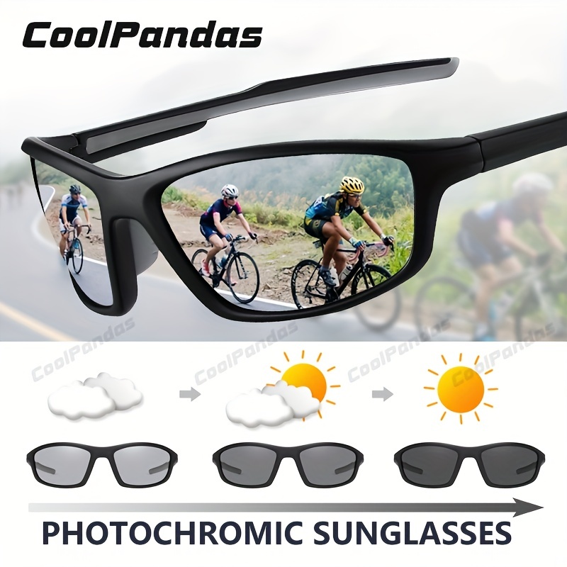 Coolpandas Outdoor Sport Cycling Driving Fishing Photochromic Sunglasses  Men Polarized Glasses Day Night Vision Chamelon Goggle Uv400, High-quality  & Affordable