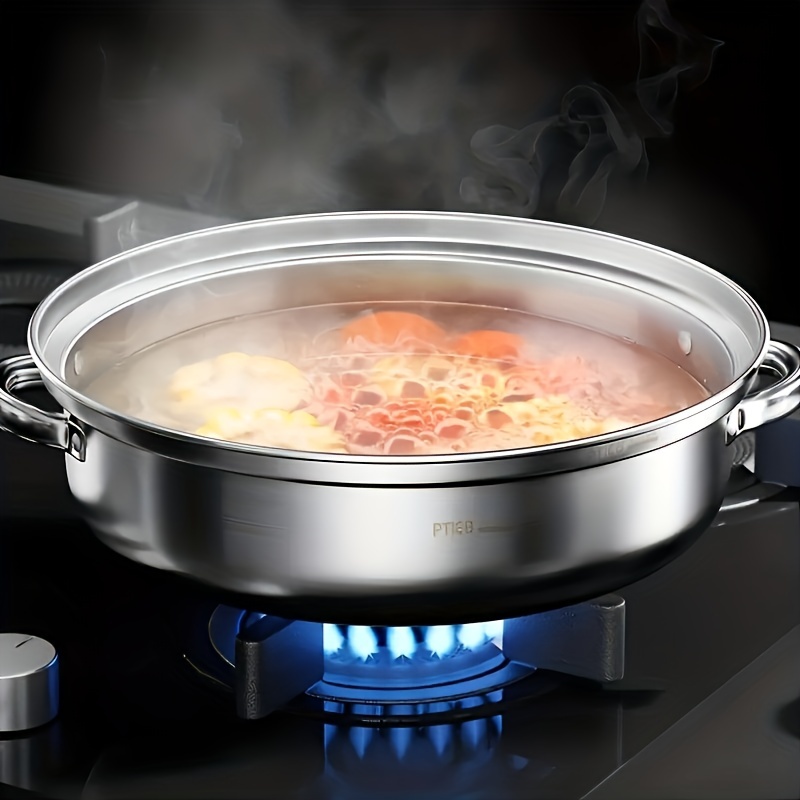 TewaX Stainless Steel Steamer for Cooking, 3-Tier Multipurpose Steaming Pot  Cookware, 19 Inch Steam Pots, Large Work for Induction and Stove Food  Steamer Capsule Bottom - Yahoo Shopping