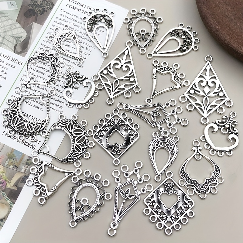 Silver Color Thorn Charms Jewelry Connectors For Necklace - Temu