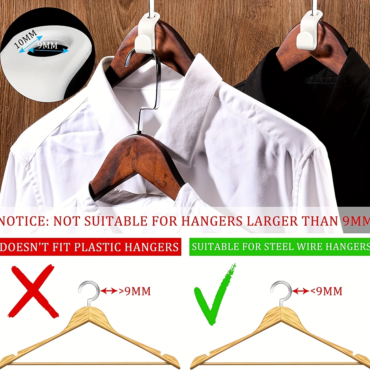 Maximize Closet Space with 6pcs Heavy Duty Clothes Hanger