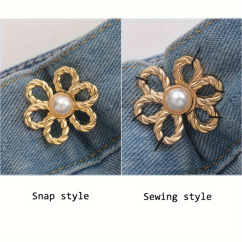 Jeans Dress Buttons Diy Pants Clip Waist Tightener - Temu