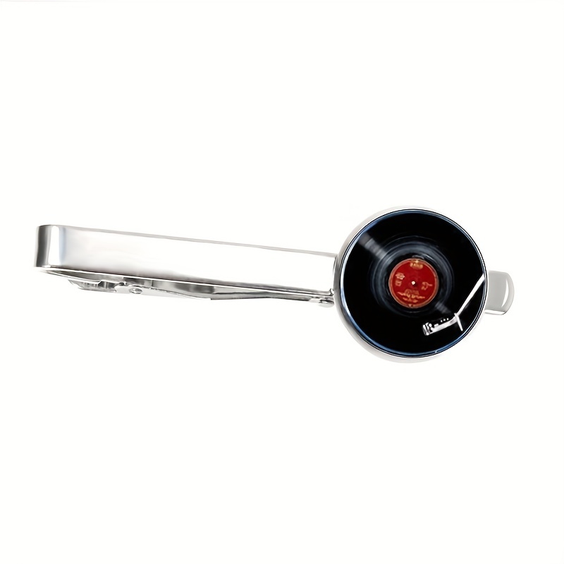 Men's Record Player Tie Clip - Tie Accessories