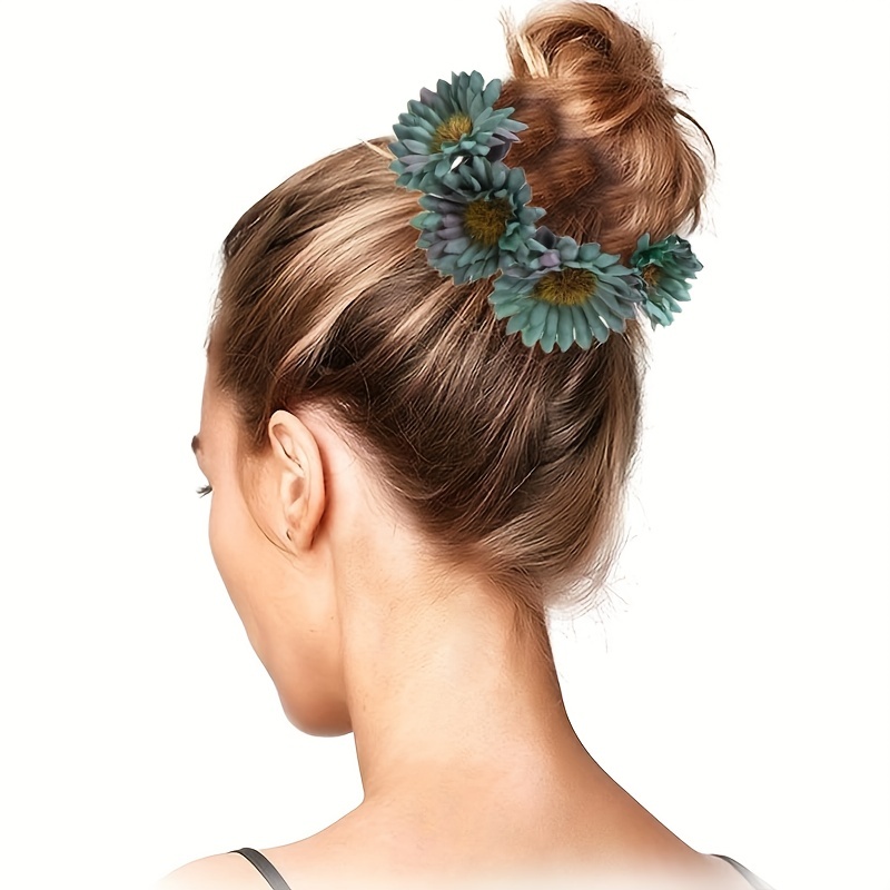 Boho Sunflower Hair Tie Elastic Hair Accessories