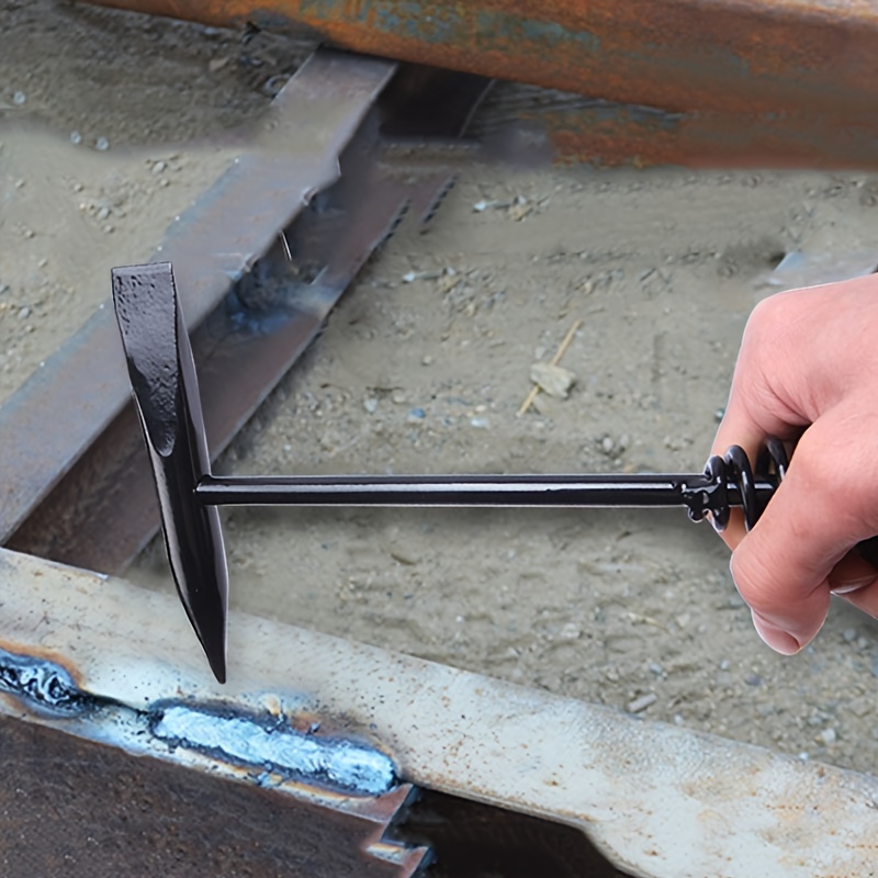 High Carbon Steel Derusting Welding Slag Hammer Spring Handle Welder Hammer  Electrician's Hammer 300 500G Two Specifications