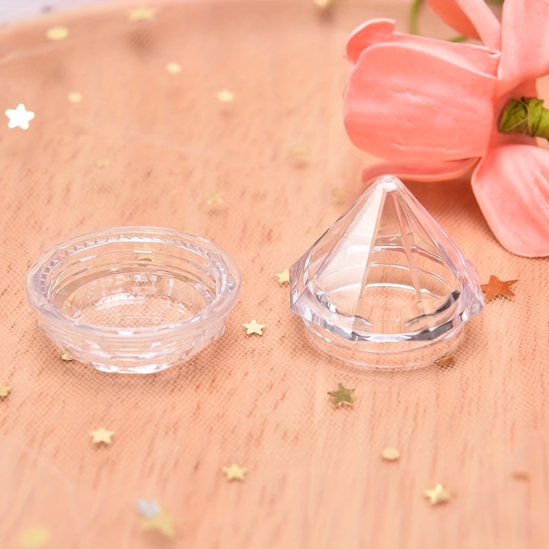 Empty Clear Cosmetic Jars Diamond shaped Mini Cosmetic - Temu