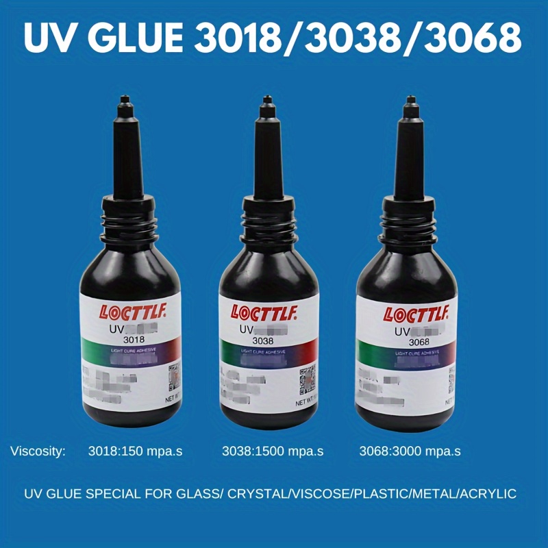 UV Glue Kit with Light Plastic Repair 5 Seconds Curing Adhesive Epoxy  Ultraviolet Glue for Glass Plastic Metal Jewelry Making