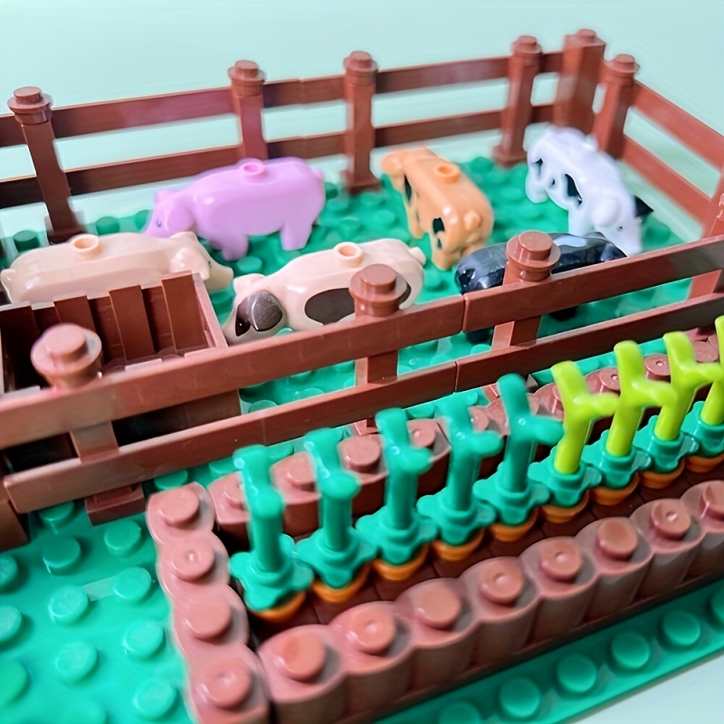 MOC Farm Animals Building Blocks City Set