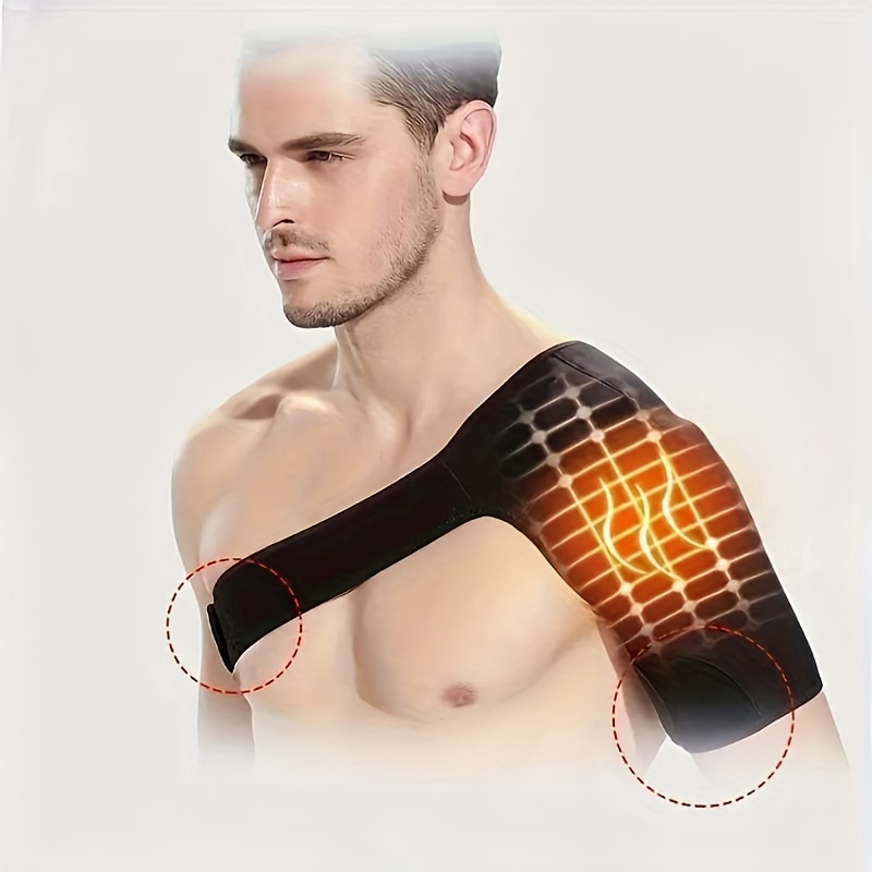 Heated Shoulder Brace Massage Rotator Cuff Support Compression