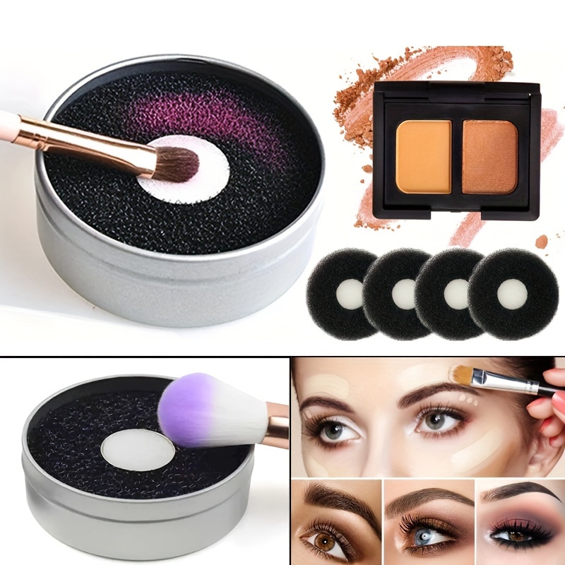 Color Removal Cleaner Sponge - Dry Makeup Brush Cleaner - Eliminating  Drying Time - Switch Eyeshadow Colored Immediately - Shadow Switch Brush  Cleaner