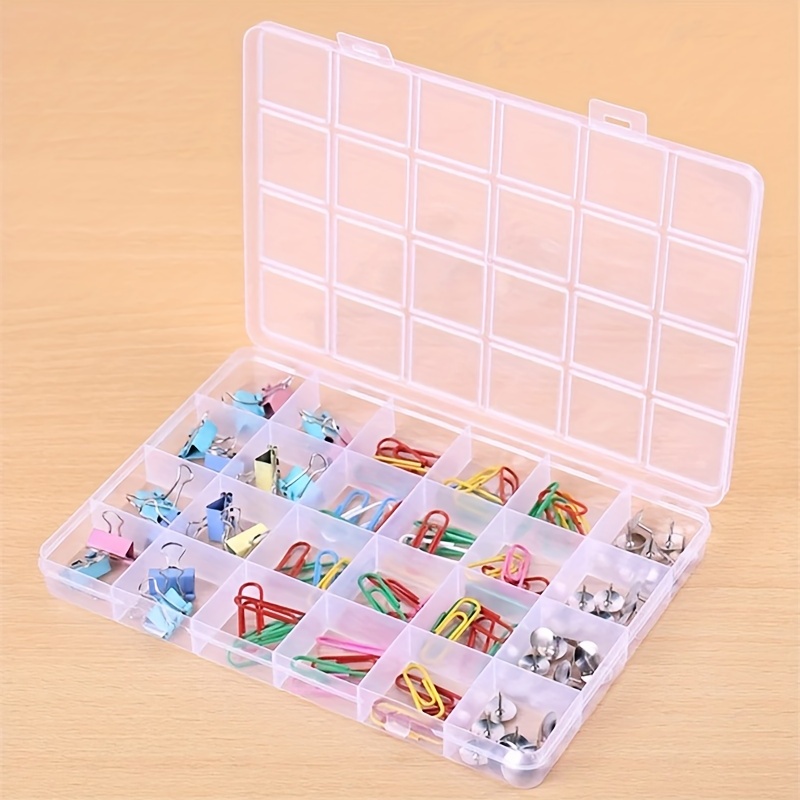 3x caja plastico almacenaje joyas electrónica herramientas collar  14.2x8.2x3.4