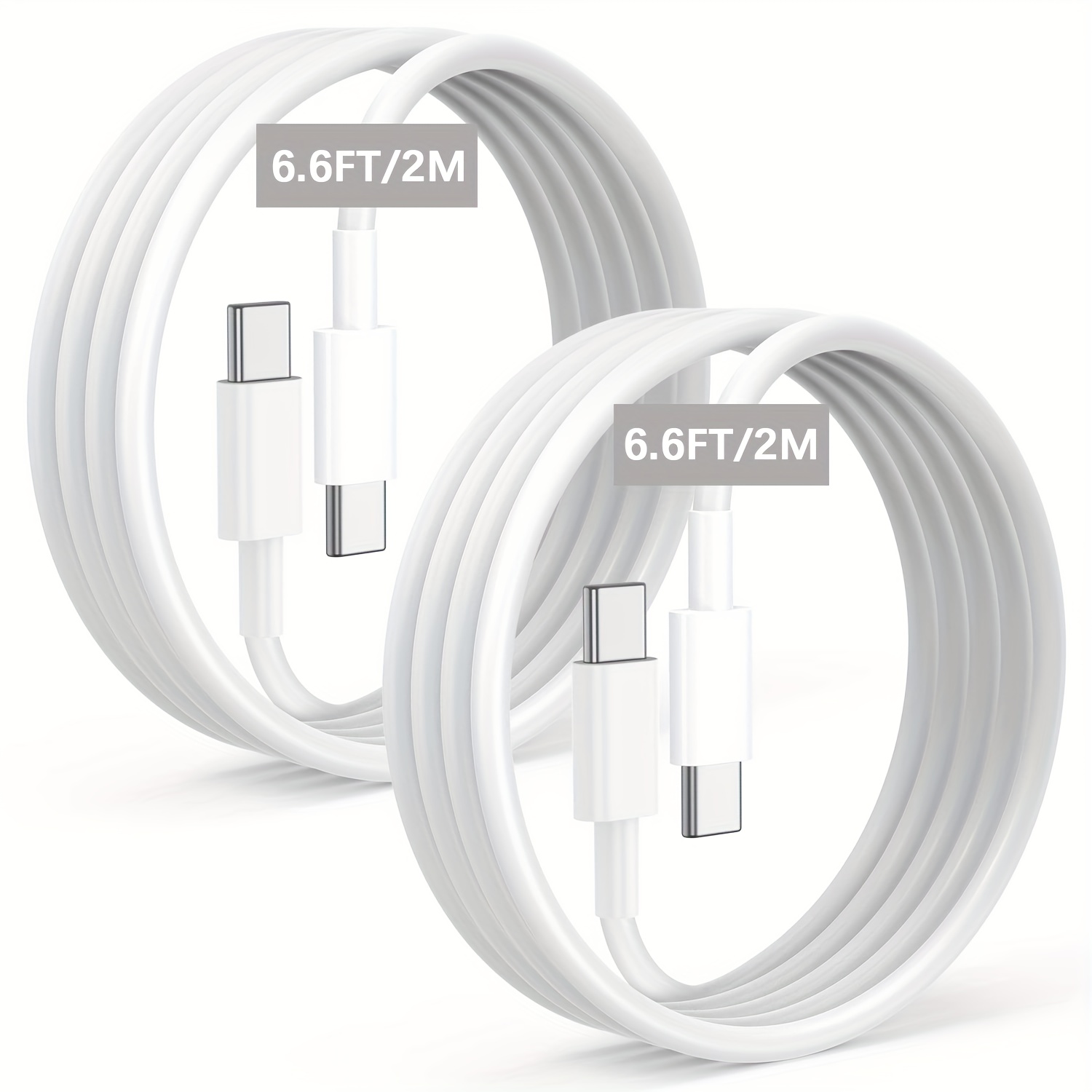 Cable USB tipo C a USB C de carga rápida, Cable trenzado de nailon  Compatible con MacBook Pro iPad, 3m, 100W, 10 pies de largo
