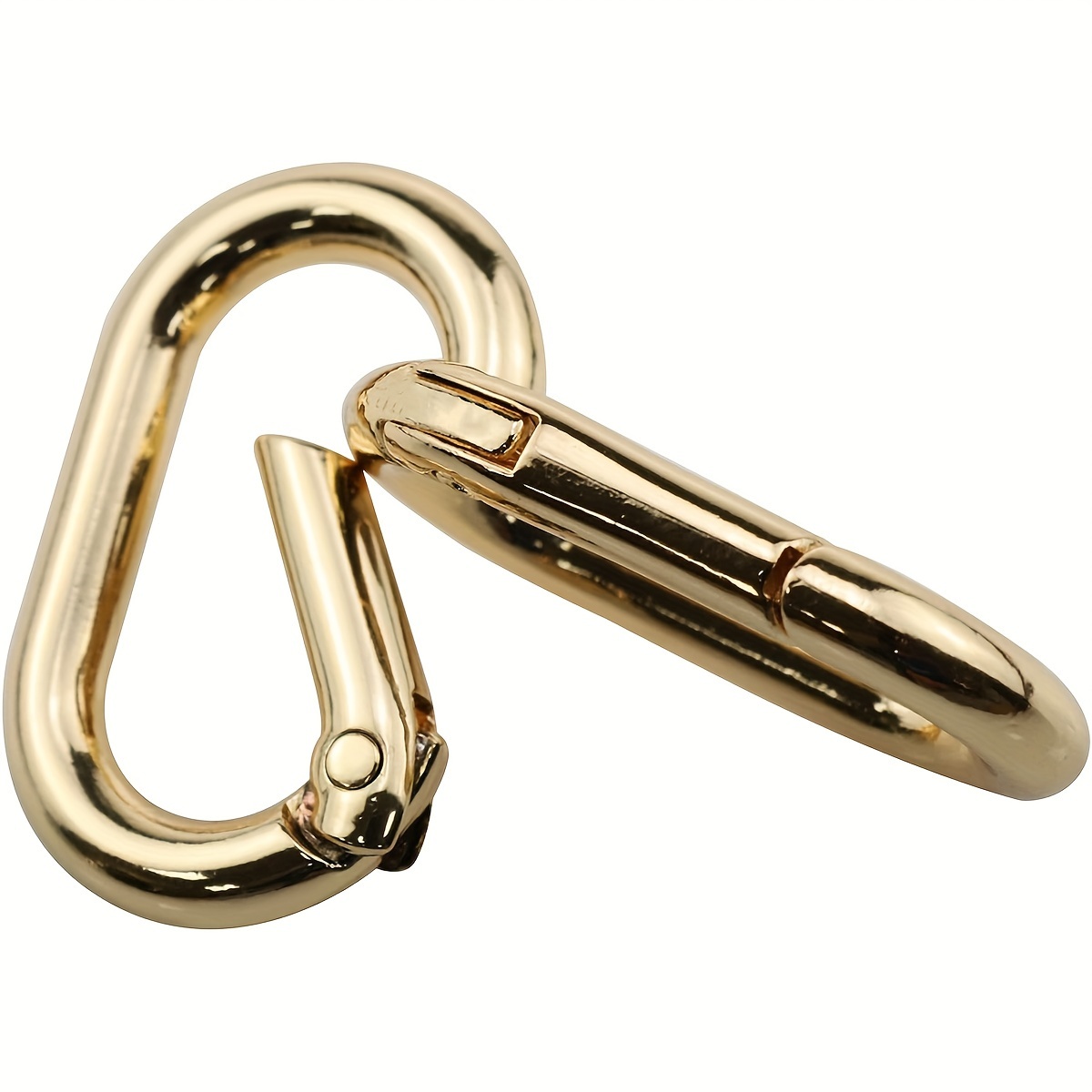 Metal Spring Key Ring Spring Snap Hooks Clip Oval Ring Bags - Temu