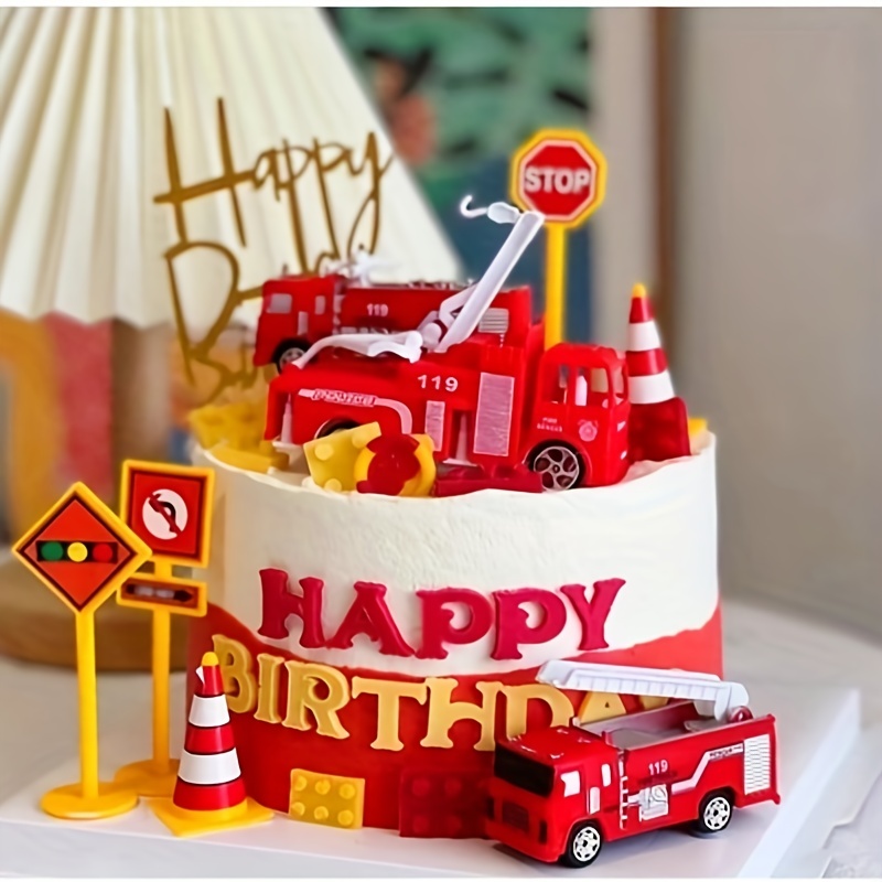Fire Truck Birthday Cake - I Sugar Coat It