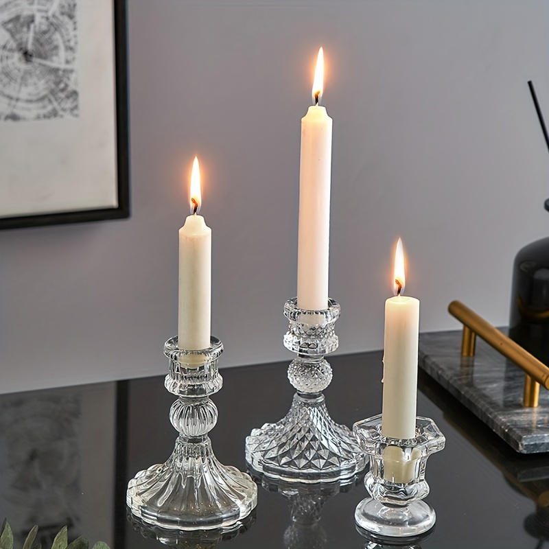 Simple Glass Candleholders