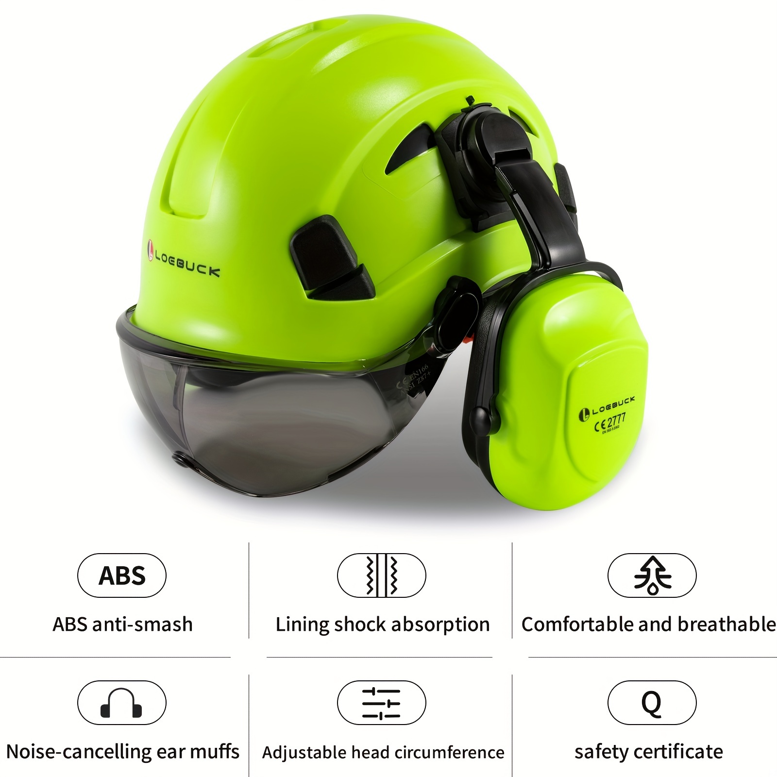 LOEBUCK-casco de seguridad industrial antiinterferencias, orejera reductora  de ruido, cómodo, insonorizado - AliExpress