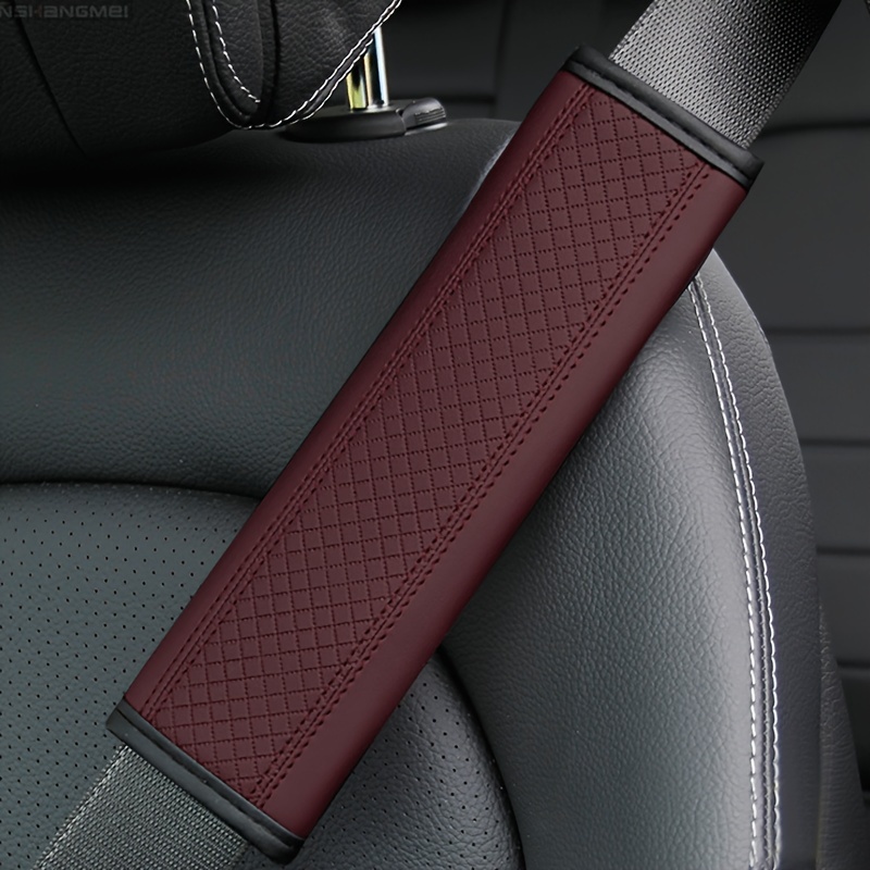 Auto Sicherheitsgurt Abdeckung Pu Leder Sicherheitsgurt Schulterabdeckung  Atmungsaktiver Schutz Sicherheitsgurtpolster Auto