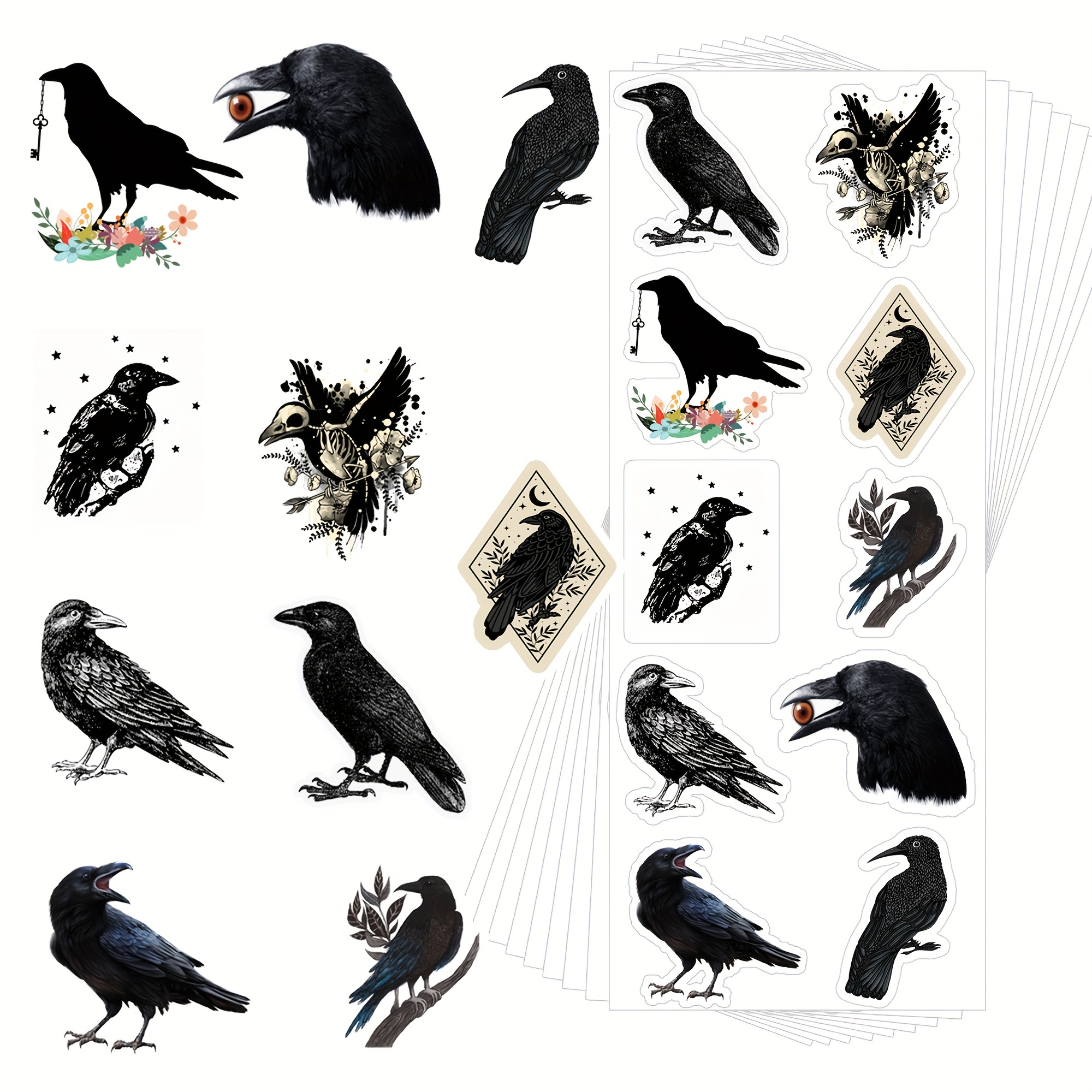 Bird Stickers Cute Cartoon Decals Rolls Self Adhesive Seals - Temu