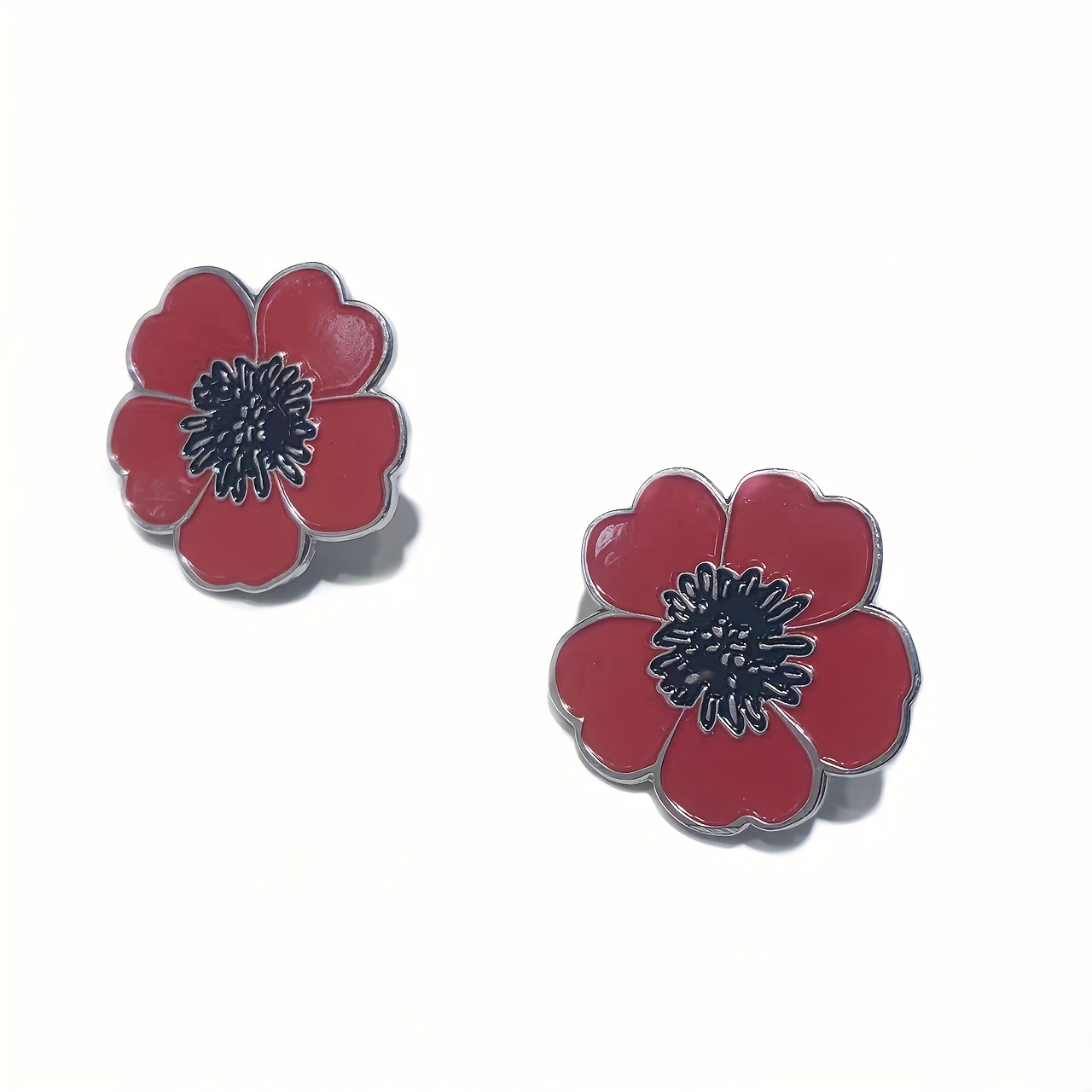 Poppy Flower Brooch Pin for Men,Temu