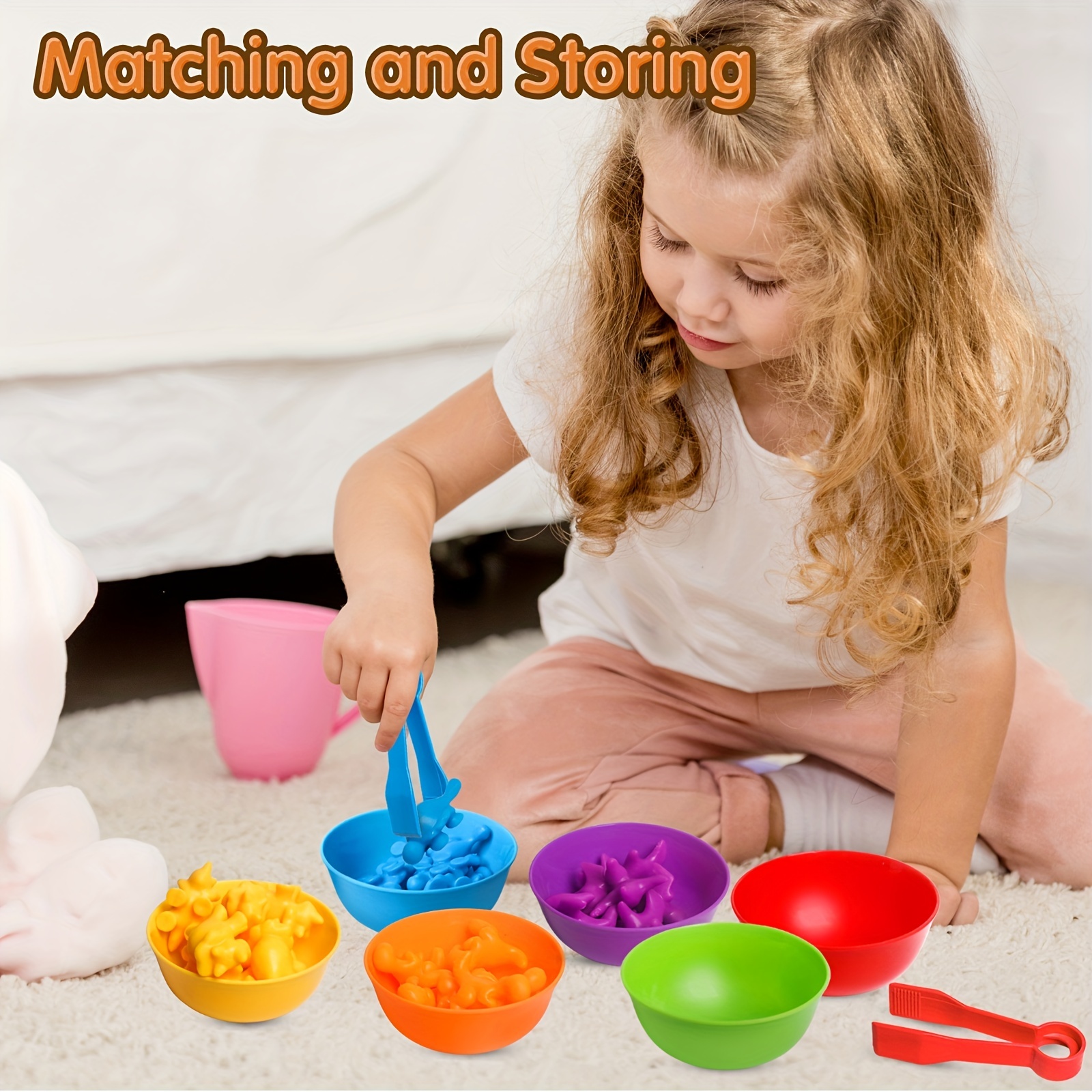  Counting Animal Matching Games Color Sorting Toys with Bowls  Preschool Learning Activities for Math Educational Sensory Training  Montessori STEM Toy Sets Gift for Toddlers Kids Boys Girls Ages 3 4 5
