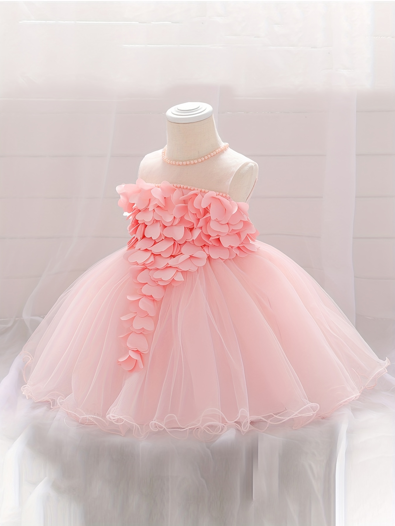 Pink Princess Baptism Dresses Hot Sale 