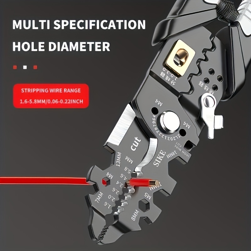 multifunctional 9 inch 22 86cm wire cutting pliers clamping wire striping tool for household fixing repairing details 7