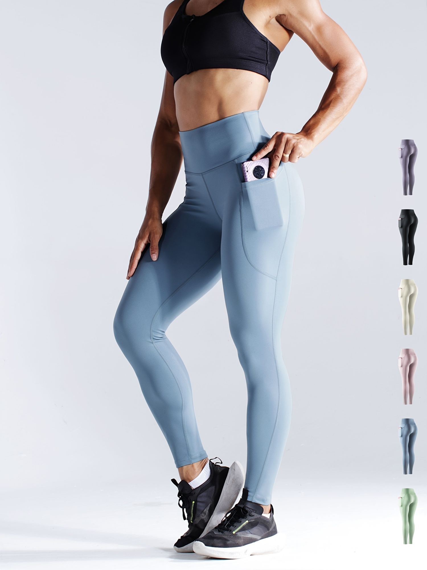 Slim Sculpt: Women's High Waist Breathable Yoga Leggings - Temu