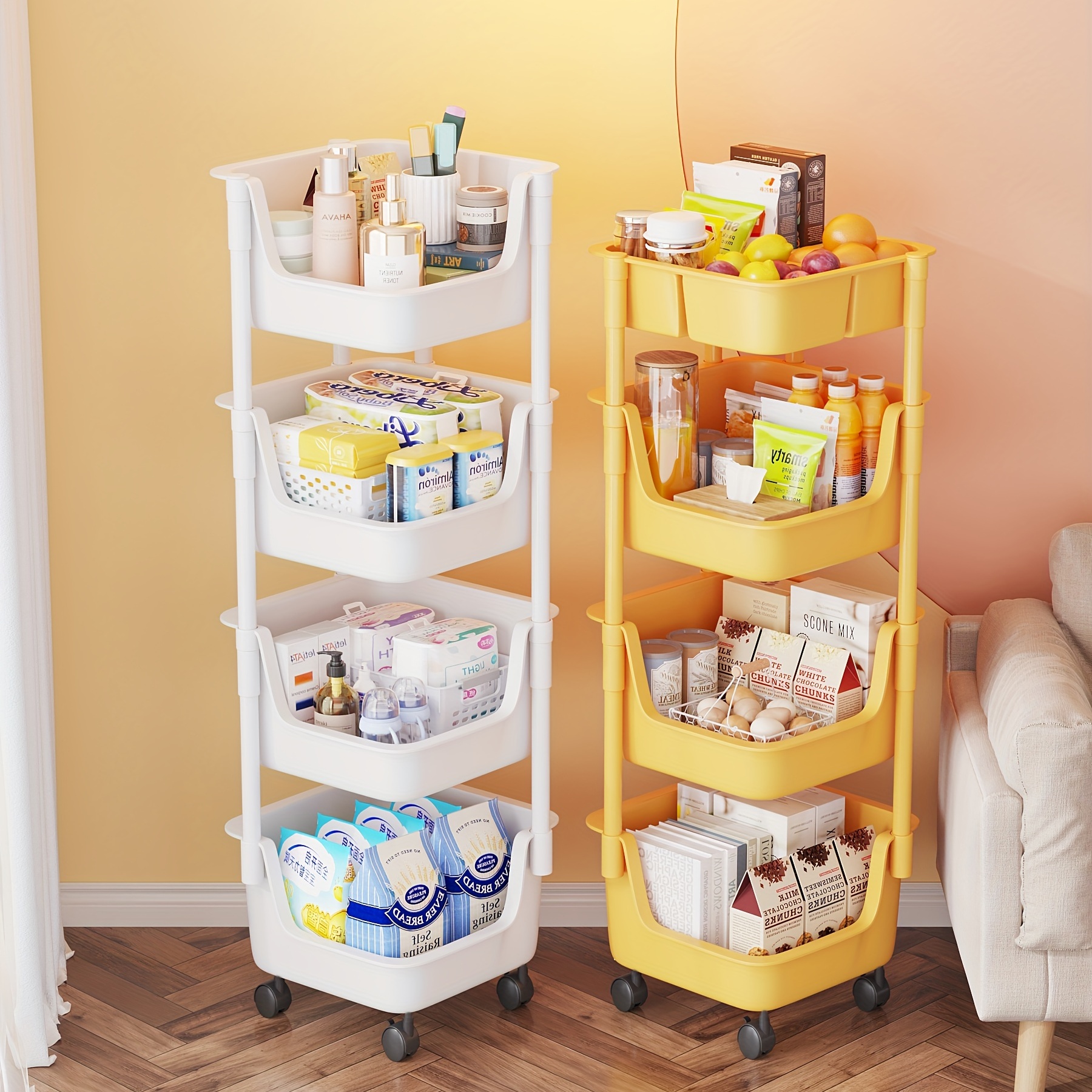 Corner Cabinet Storage Box Storage Cart Bathroom Storage - Temu