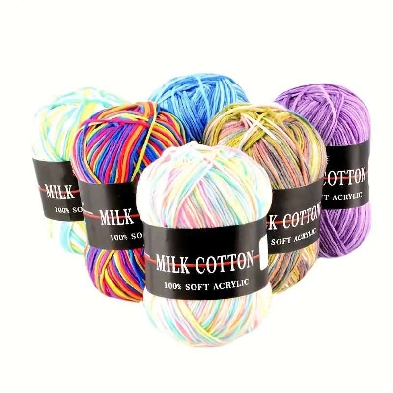 Colorful Acrylic 100.00% Yarn For Diy Knitting And - Temu
