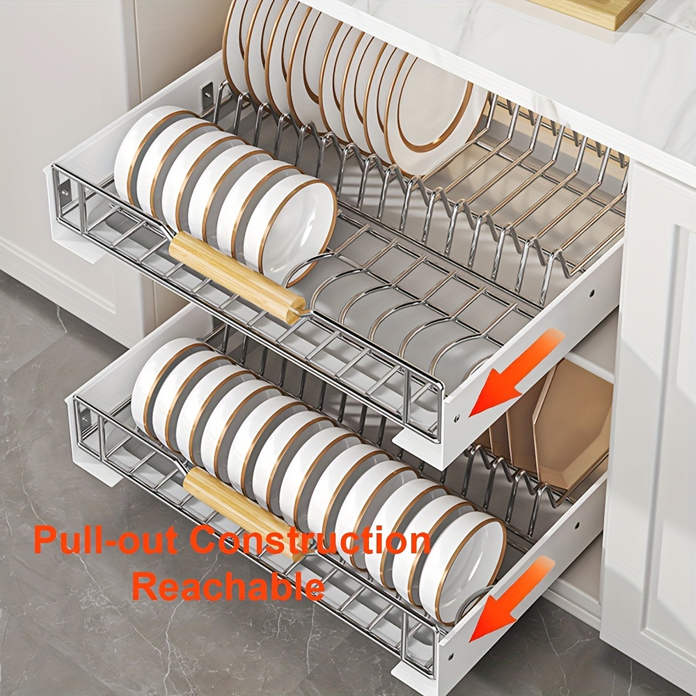 Pull-out Storage Shelf Under Cabinet, Heavy Duty Storage And Organization  Slide-out Pantry Shelves For Kitchen, Living Room, Bathroom, Household  Storage Supplies - Temu