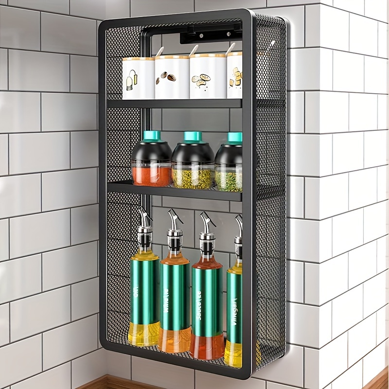 Kitchen Storage Rack Corner Seasoning Bottle Storage Rack Multi