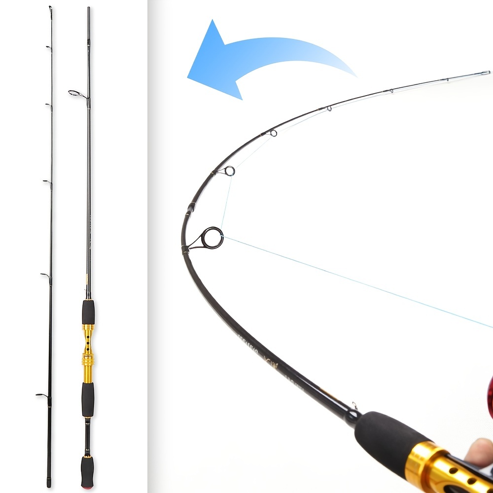 Premium Carbon Fiber Spinning Rod Bass Fishing Includes 2 - Temu