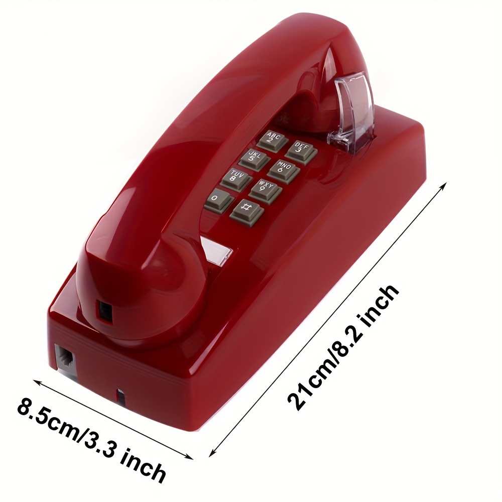 Teléfono con cable, teléfono fijo con cable de escritorio/pared fijo con  identificación de llamadas para el hogar/oficina/hotel