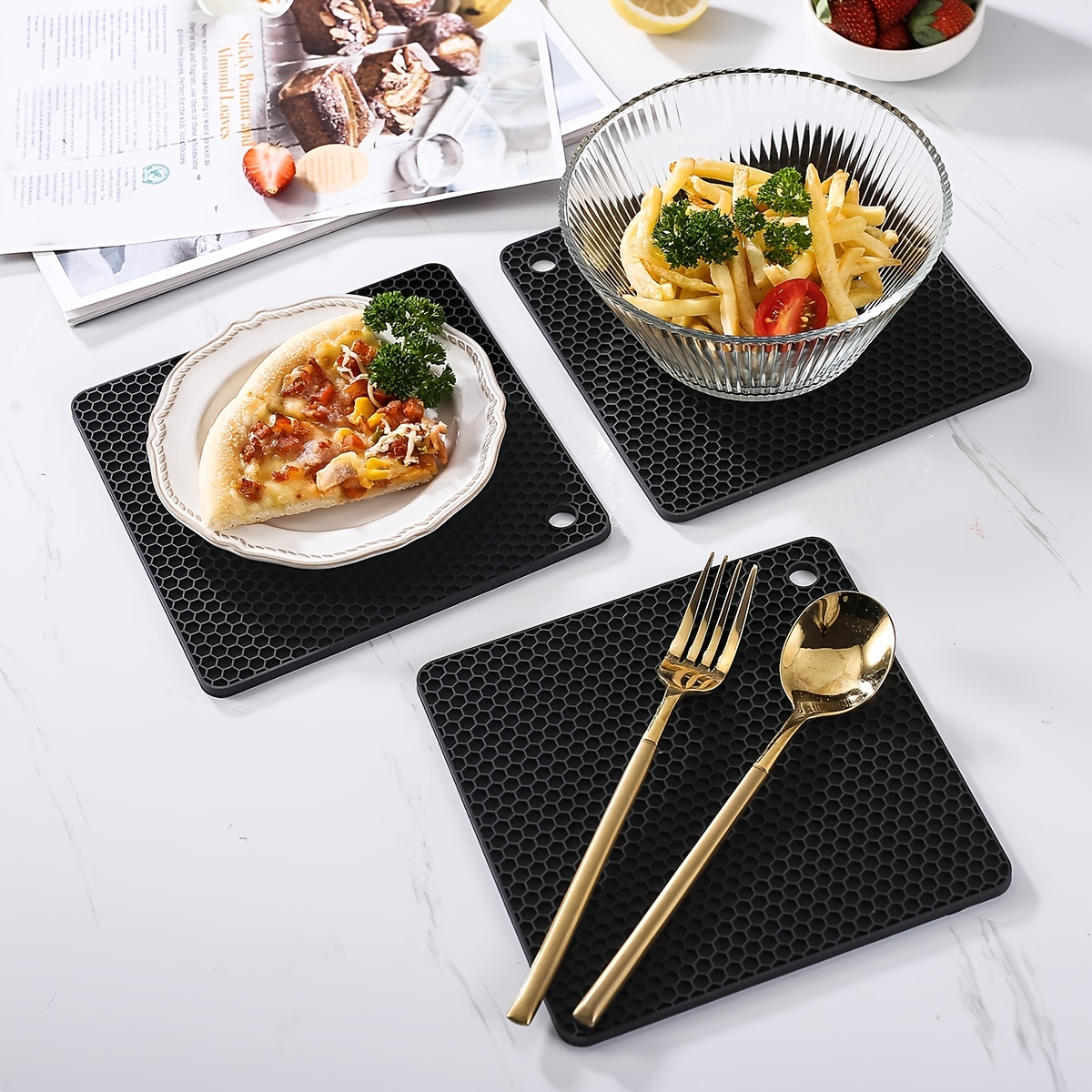 Pot Holders, Hot Pads For Hot Pans And Pots, High Heat Resistance, Trivet  For Cooking And Baking, Kitchen Supplies - Temu